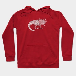 Axolotl - I'm Alive! - meaningful endangered species drawing Hoodie
